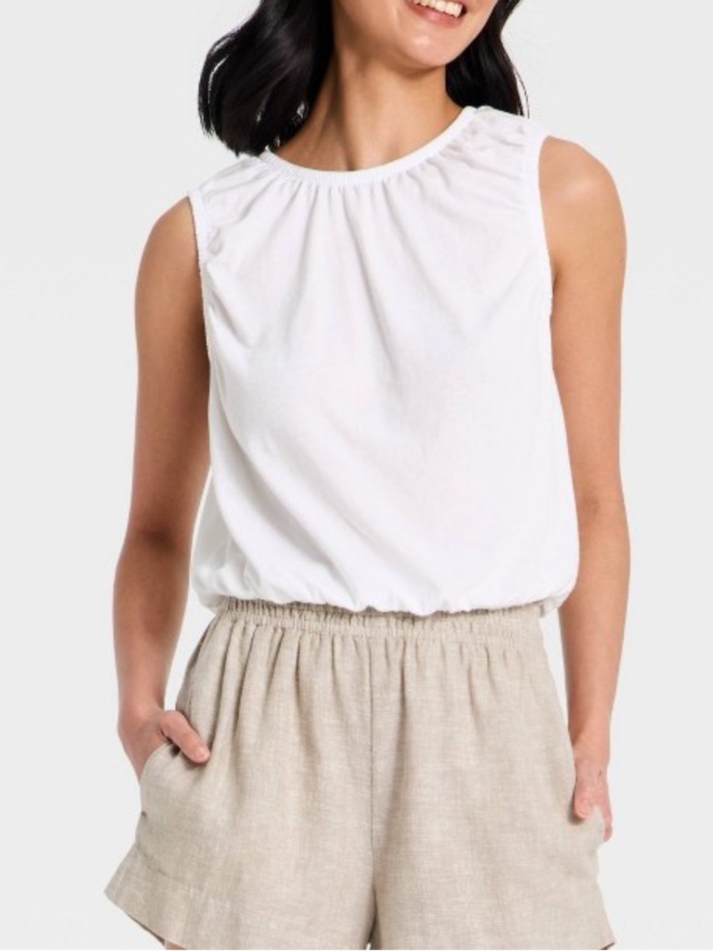 Set of 2 Bubble Hem Tank Tops